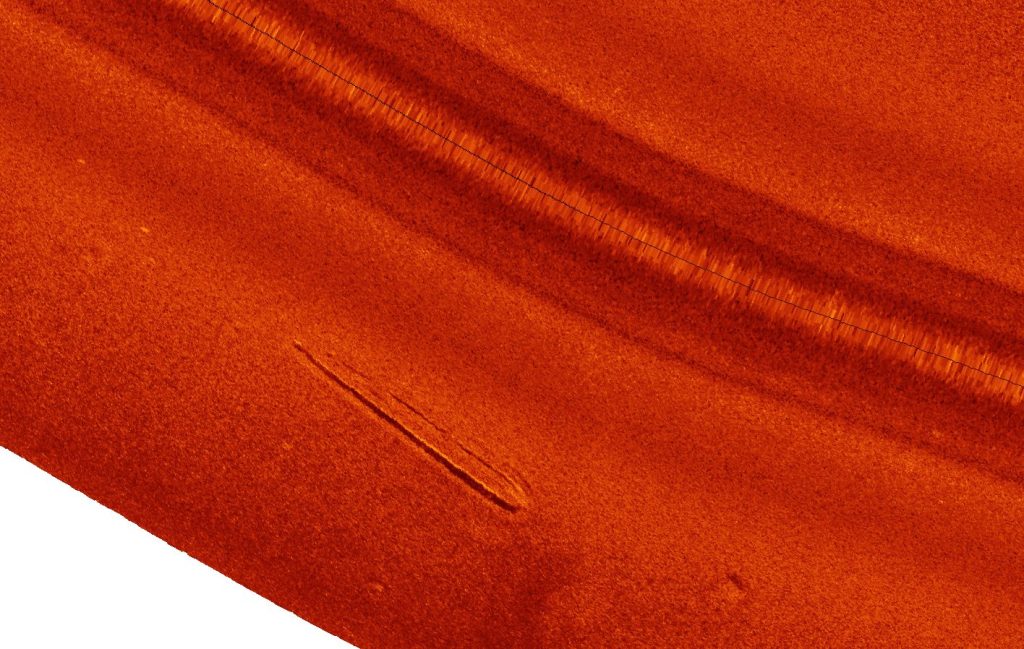 Initial sidescan contact 